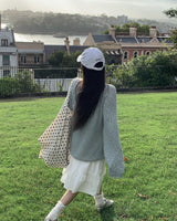 [ORIGINAL] Salted Summer Raglan Boucle Knit