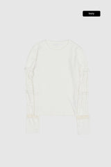 ノクターンレーススリーブTシャツ