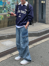 Unisex エアーフォースカラースウェットシャツ