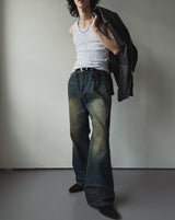 Denny flare maxi denim pants