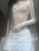 Eilana Ribbon Lace Top
