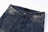 Cross Distressed Denim Pants