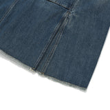 VINTAGE CARGO DENIM LONG SKIRT [DARK BLUE]