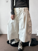 Riley Rope Curve Cargo Balloon Bermuda Shorts 2color