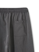 Planned Banding One-Tuck String Slacks