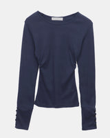 Soel Slim Fit Button-Sleeve Long Sleeve T-Shirt