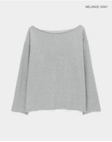 [MADE] Tanda Overfit Boat Neck Long Sleeve Tee
