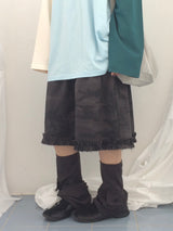 Number-printed color long sleeve