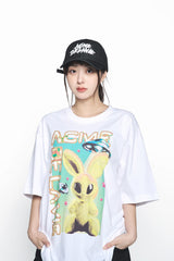 25SS リアルエイリアンファジーラビットショートスリーブTシャツ ホワイト