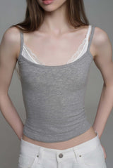 Summer breeze layered sleeveless, Gray