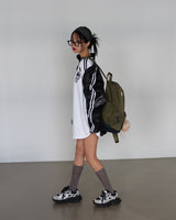 [UNISEX] Track Glossy Windbreaker Jersey Jacket