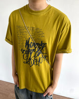 ペンシルプリントショートスリーブTシャツ