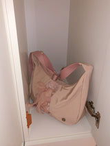 Daily ribbon hobo bag_nude pink