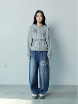 NOKIN SIDE DIRTY LOGO DENIM BANDING PANTS UNISEX