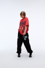 Weekend warrior people artwork T-shirt (Red)_1