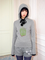 Green apple hooded sweater