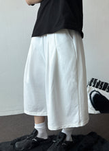 Rugby Double Pintuck Keyring Wide Bermuda Shorts 4color