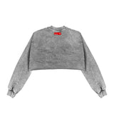God Loves You Cropped Vintage Sweat