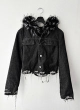 Damage Fur Denim Jacket