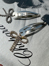 Kira kira ribbon hair pin (2color)