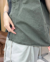 Rudil Crop-Dyed Short Sleeve Shirt