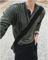 cosyharu henly-neck boonddo long-sleevd shirt
