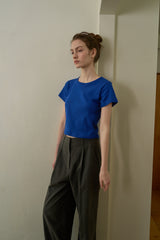 Label basic t-shirt_blue