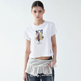 DISNEY 101 CRUELLA CROP TOP_WHITE