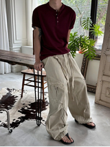 [S/S] Thin golgi henry neck half knit t-shirts(5color)