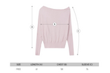 オフショルダー ニット トップ(LIGHT VIOLET)
