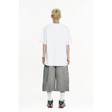 Cut-off Bermuda Sweatpants - Light Grey