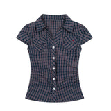 Dallas Ruby Slim-Fit Plaid Shirt 231932896