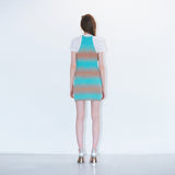 Sunset halter neck dress mint