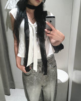 Grey leopard pants