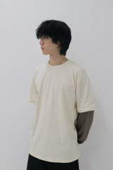 レイヤードストライプTシャツ イエロー