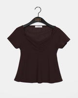 ショーカーシースルーシャーリングショートスリーブTシャツ