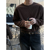 [Unisex] 薄手ゴルジラウンドカッティングニット(4color)