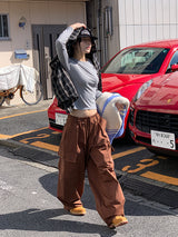 バルーンタックカーゴパンツ (4C)