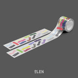 Washi Paper Silver Foil Tape Kiss Cut Tape