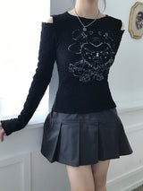 Heart Lock Cutout T-shirt
