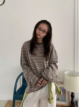 [unisex] Maje Stripe Over Long Sleeve Tee
