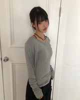 Tael V-Neck Warmer Long Sleeve T-Shirt