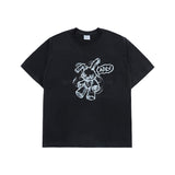 24FW HANDSKETCH RABBIT SHORT SLEEVE T-SHIRT BLACK
