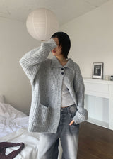 HIGH NECK HALF CARDIGAN
