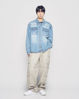 25FW WESTERN OVER FIT SHIRT LIGHT BLUE