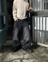 No.1459 hidden pocket denim PT (3color)