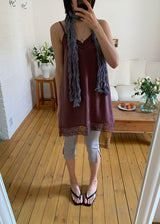 LACE SLIT BIKER LEGGINGS