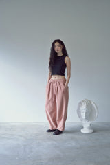 2-LAYER MICRO FLEECE SWEAT PANTS (Pink)