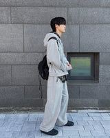 Dust Pocket Hooded Zip-Up (Gray)