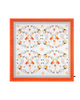 JOMO Motif Square Scarf _ Orange